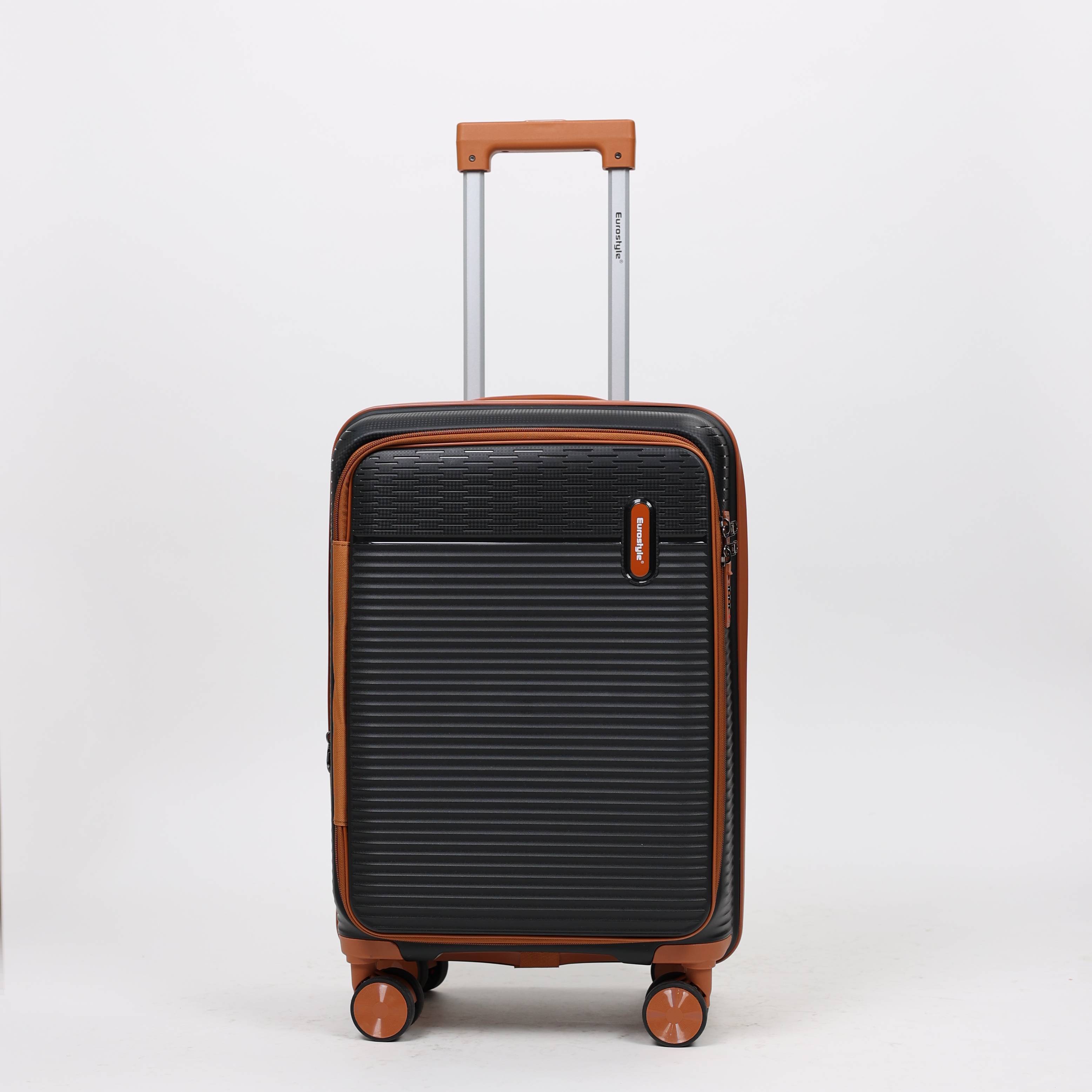 Eurostyle Trunk - MG7012 - Black - 20 inch Trolley Bag