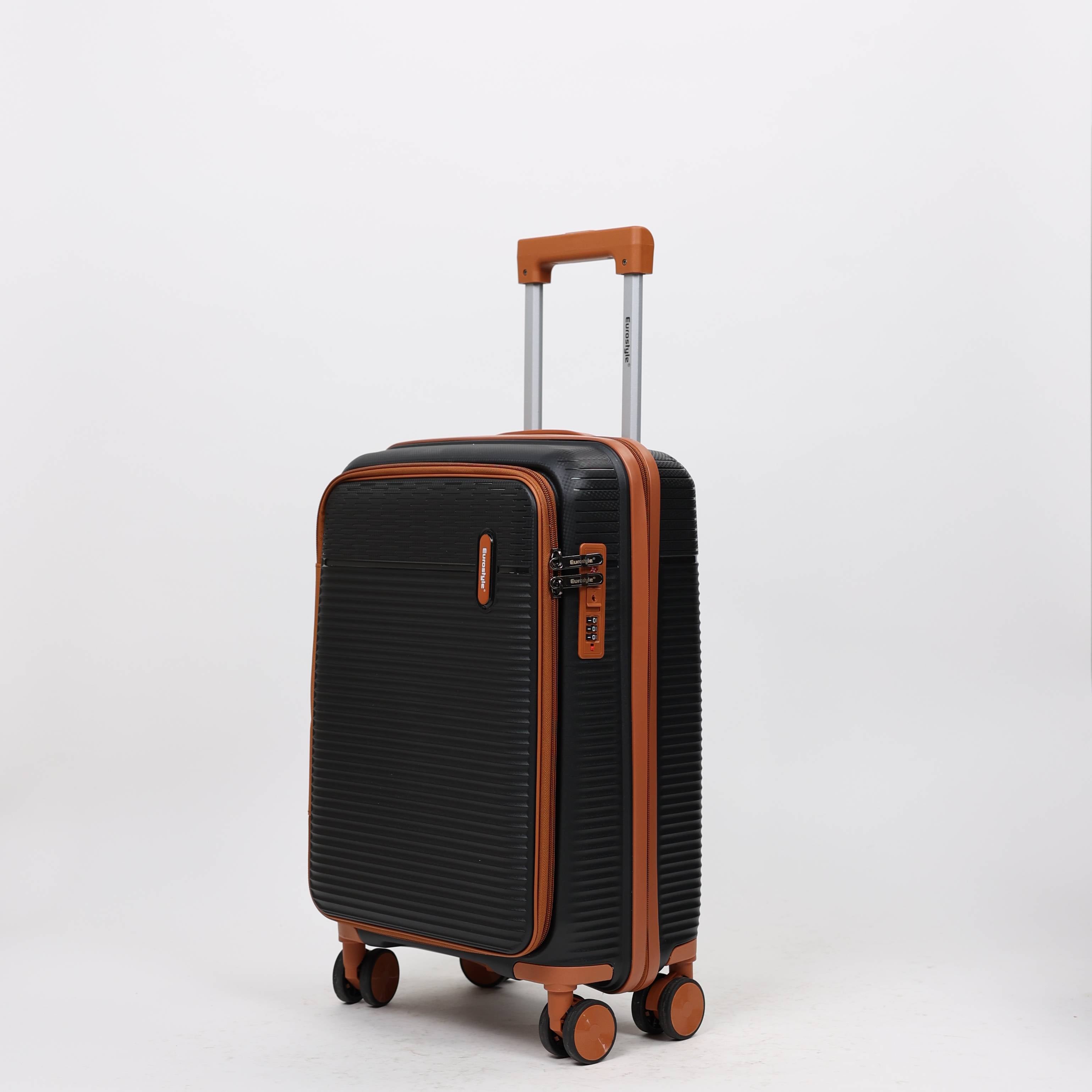 Eurostyle Trunk - MG7012 - Black - 20 inch Trolley Bag