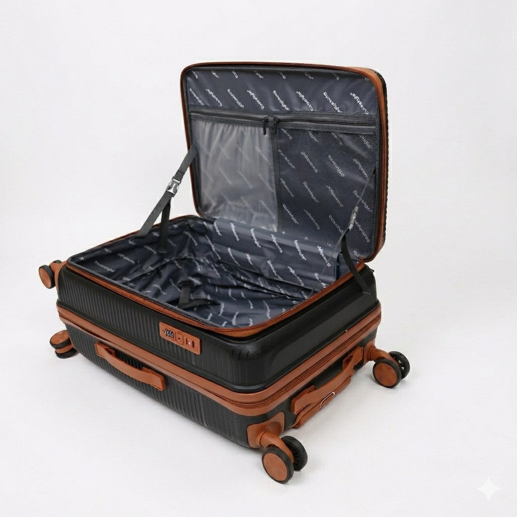 Eurostyle Trunk - MG7012 - Black - 24 inch Trolley Bag