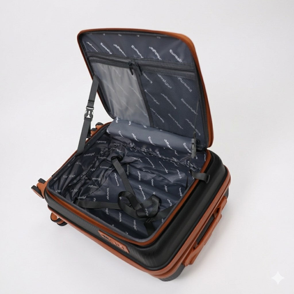 Eurostyle Trunk - MG7012 - Black - 20 inch Trolley Bag