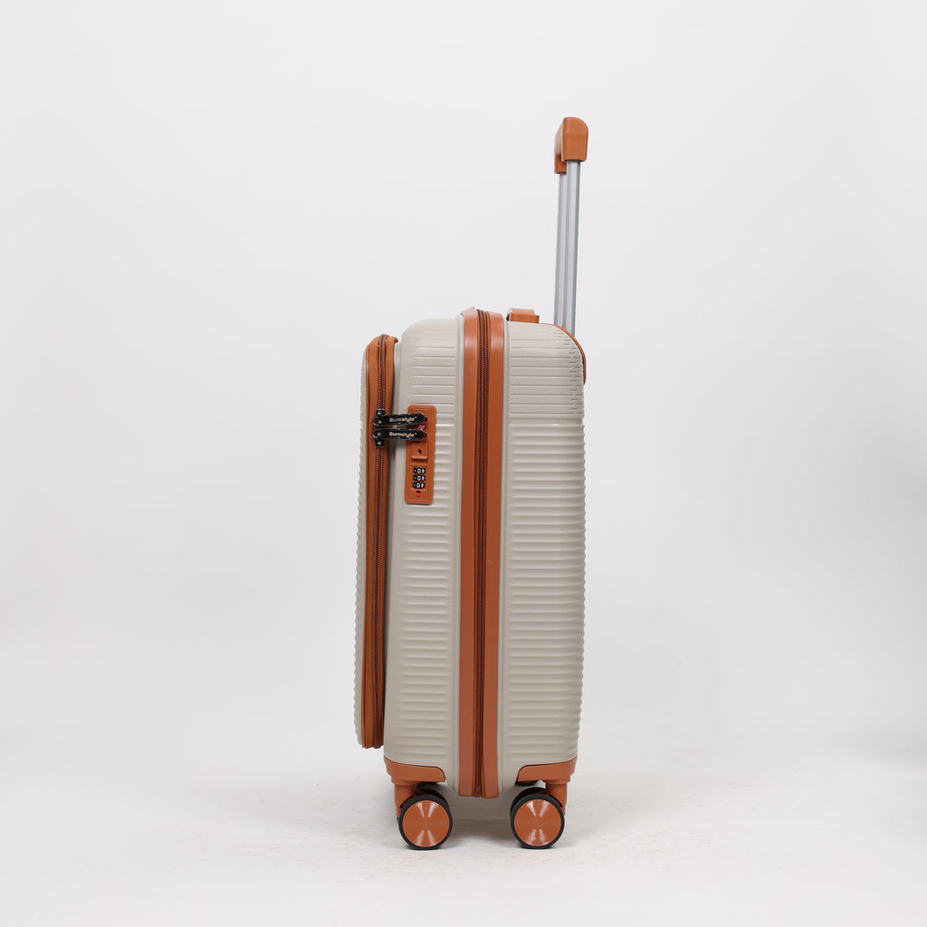 Eurostyle Trunk - MG7012 - Beige - 20 inch Trolly Bag
